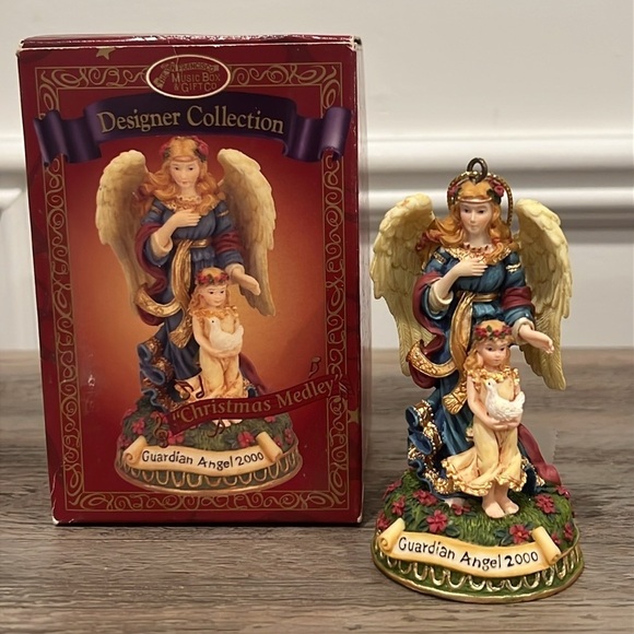 The San Francisco Music Box Company Other - San Francisco Music Box Co. Guardian Angels “Christmas Medley” Musical Ornament
